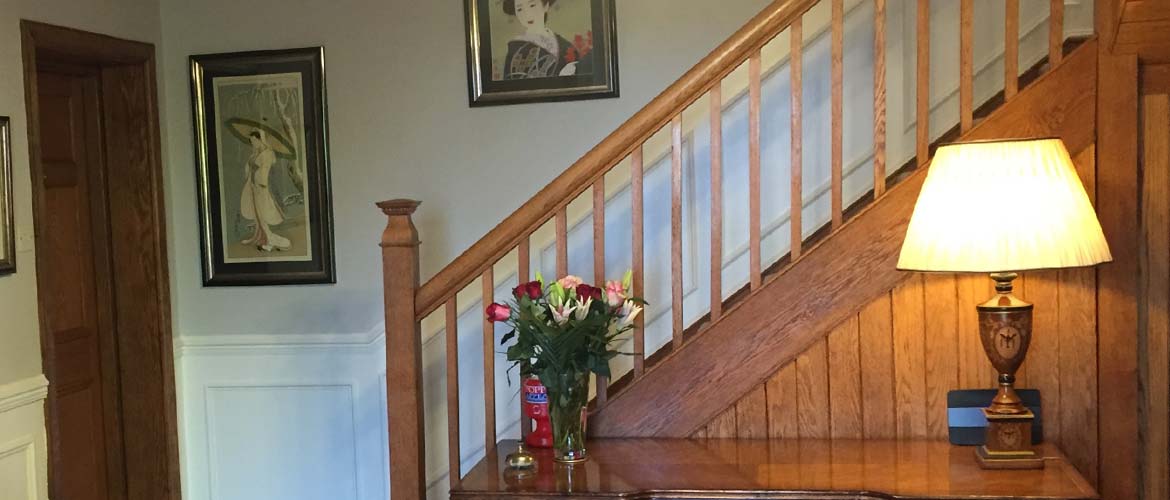 Hall & stairs at West Acre House