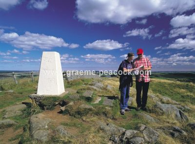 Walkers by Hadrian's Wall