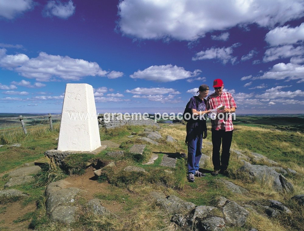 Walkers by Hadrian's Wall