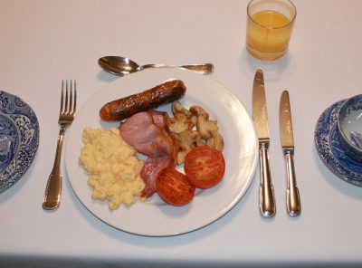 Enjoy a traditional English breakfast